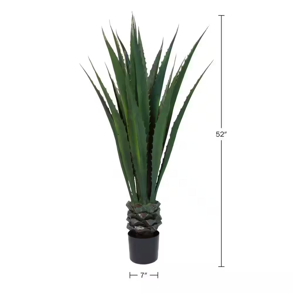 Giant 52" Faux Agave Floor Plant for Home or Office