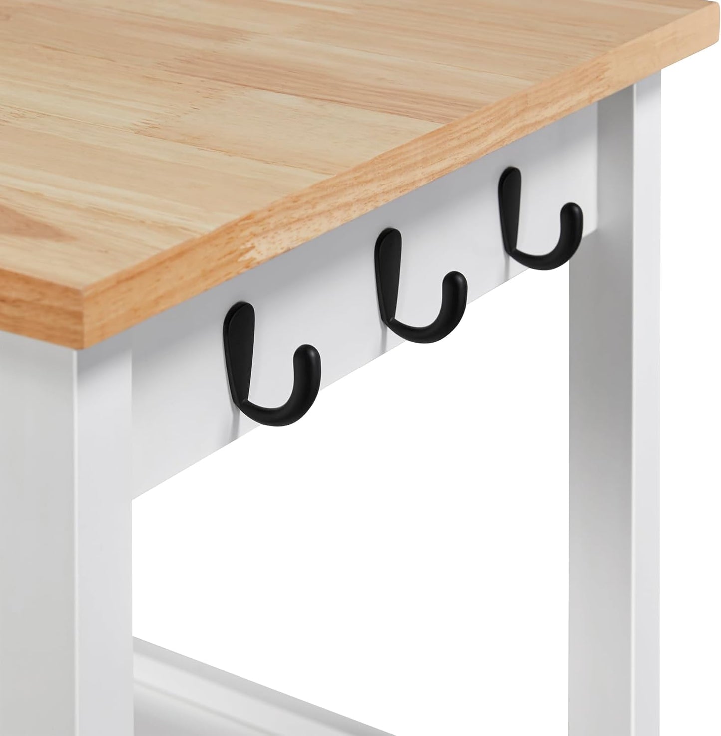 Compact Kitchen Island with Storage