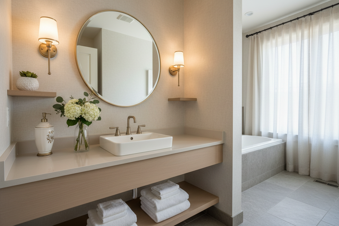 Tiny Room, Big Welcome! Custom Bathroom Touches with Heart