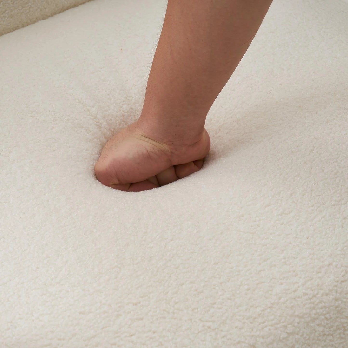 Mid-Century Modern Beige Accent Chair