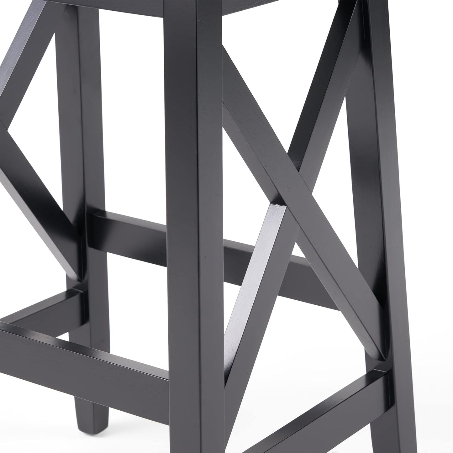 Blair Contemporary Farmhouse Upholstered Fabric Barstools - Set of 2