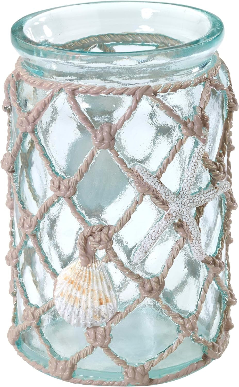 Coastal Resin Tissue Cover – Seaglass Collection Accent