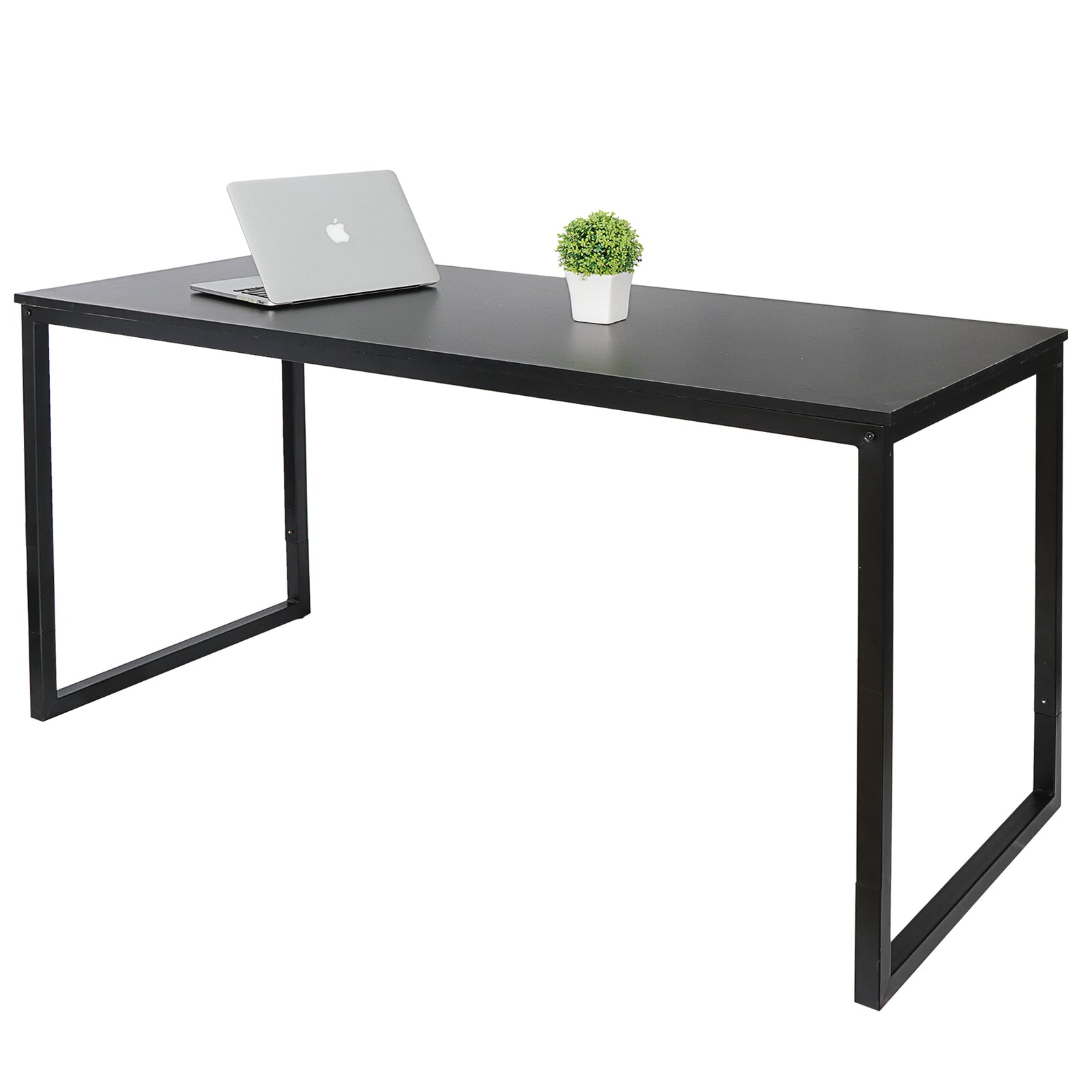 47" Computer Writing Desk Modern Study Office PC Laptop Desk Corner Table Black