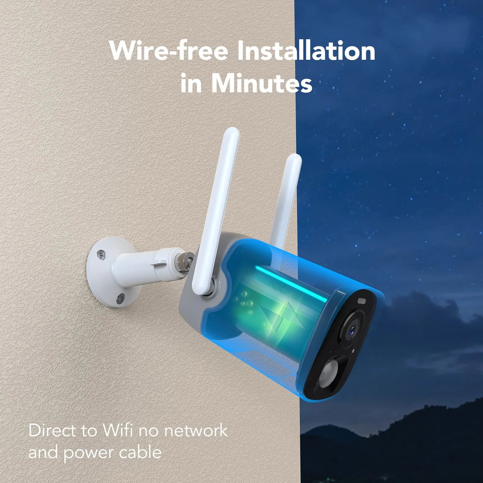Smart Outdoor WiFi Camera with 2K & Solar Panel