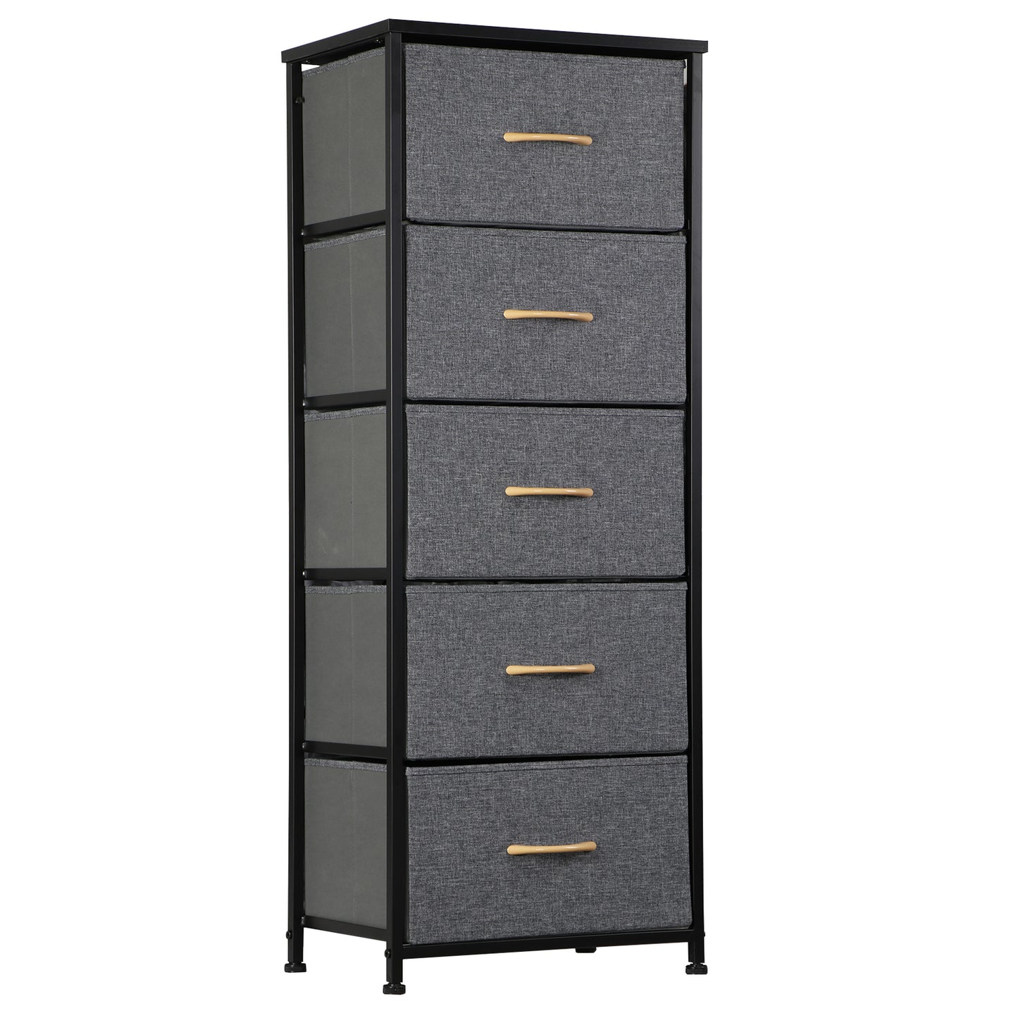 Elegant Tall 5-Drawer Dresser for Bedroom Storage and Organization