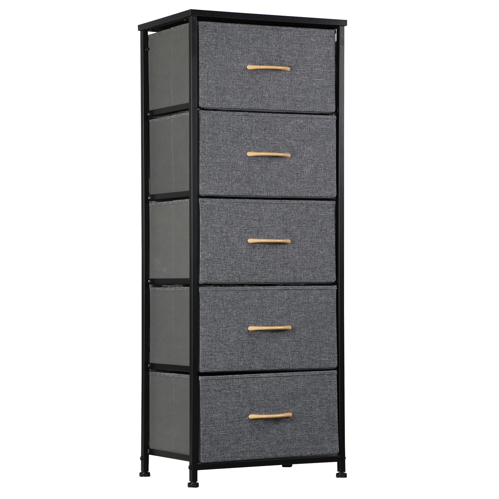 Elegant Tall 5-Drawer Dresser for Bedroom Storage and Organization