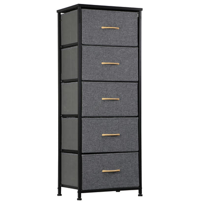 Elegant Tall 5-Drawer Dresser for Bedroom Storage and Organization