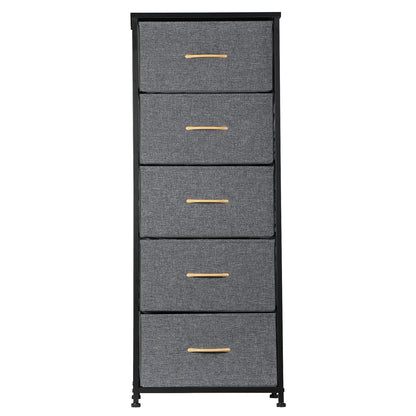 Elegant Tall 5-Drawer Dresser for Bedroom Storage and Organization