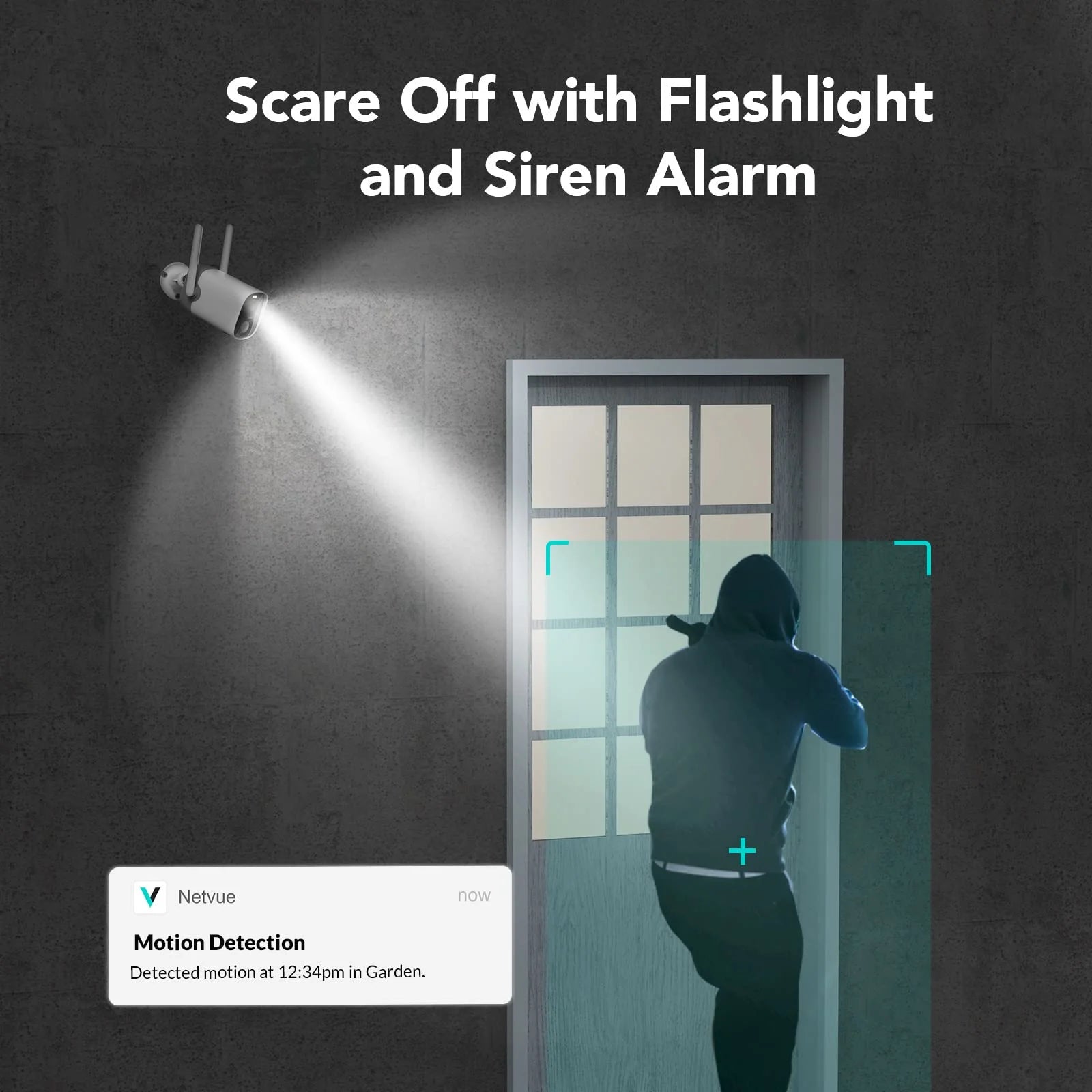 Smart Outdoor WiFi Camera with 2K & Solar Panel