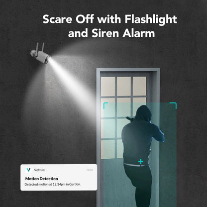 Smart Outdoor WiFi Camera with 2K & Solar Panel