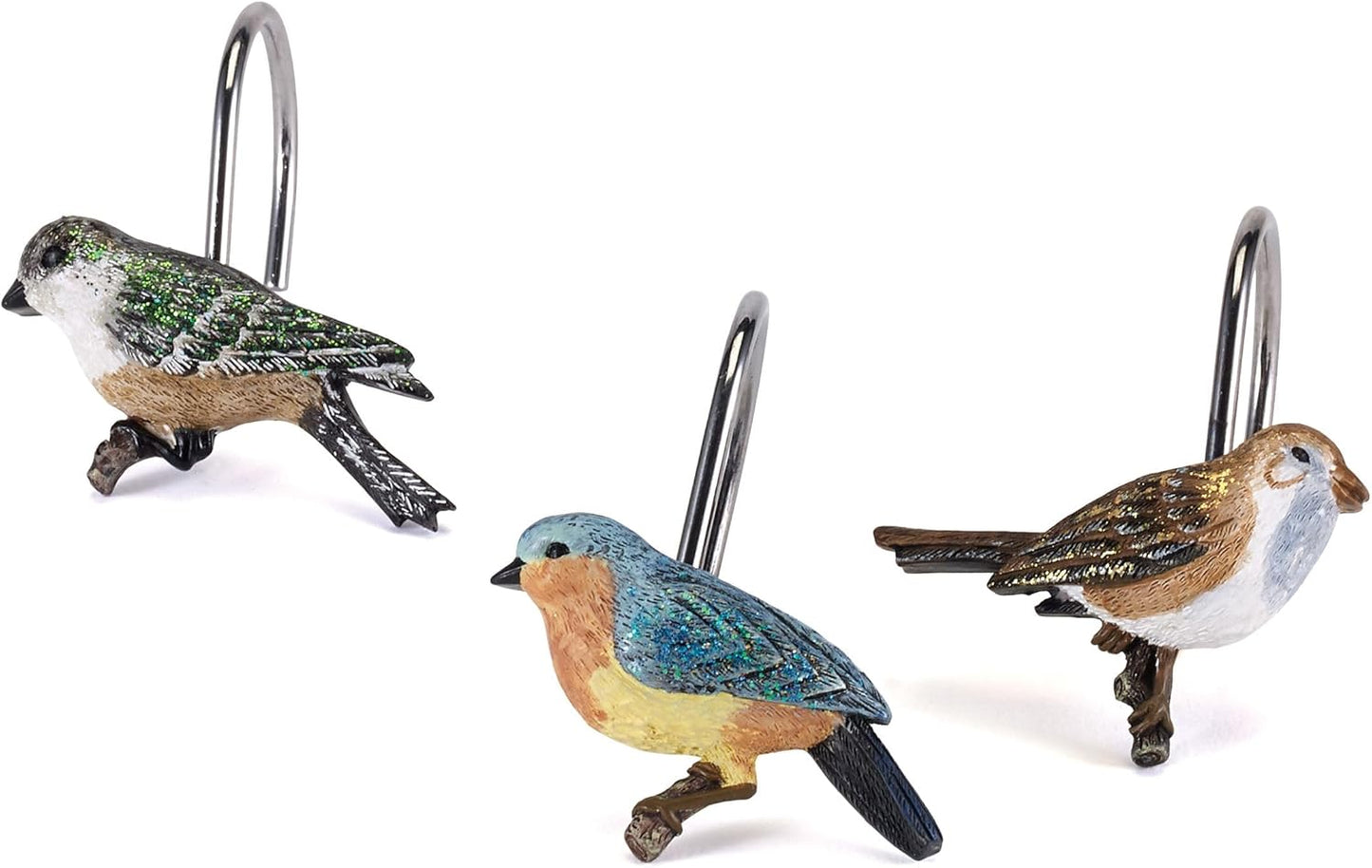 Nature-Inspired Shower Curtain – Love Nest Collection (72")