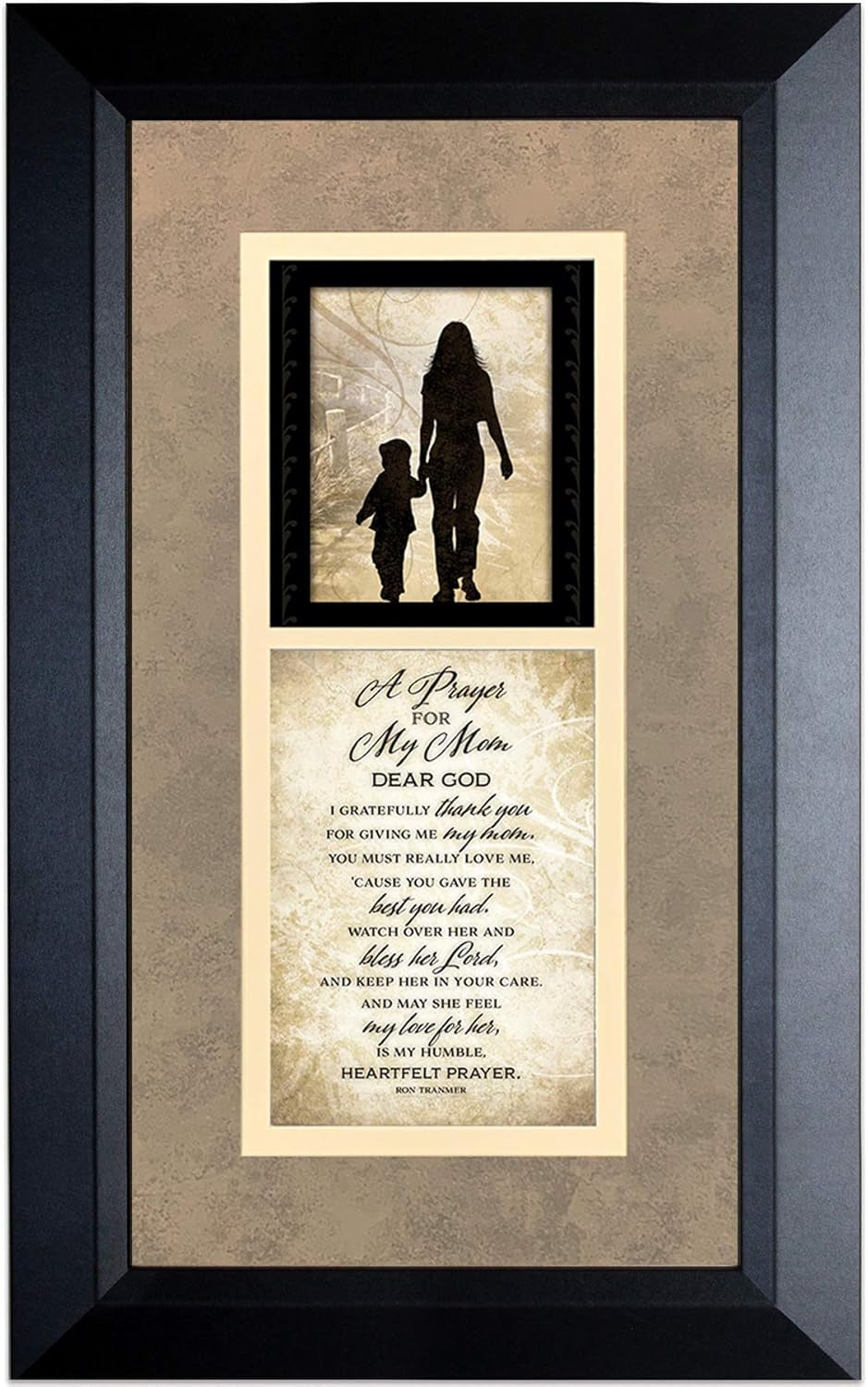 Heartfelt Prayer for Mother - Elegant Wooden Wall Plaque | 8"x16" Inspirational Christian Decor | Handcrafted in the USA | Ideal Gift for Mother's Day and Special Occasions