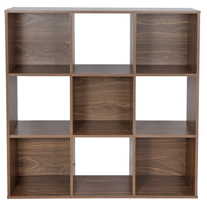 9-Cube Space-Saving Indoor Closet Organizer and Bookshelf System