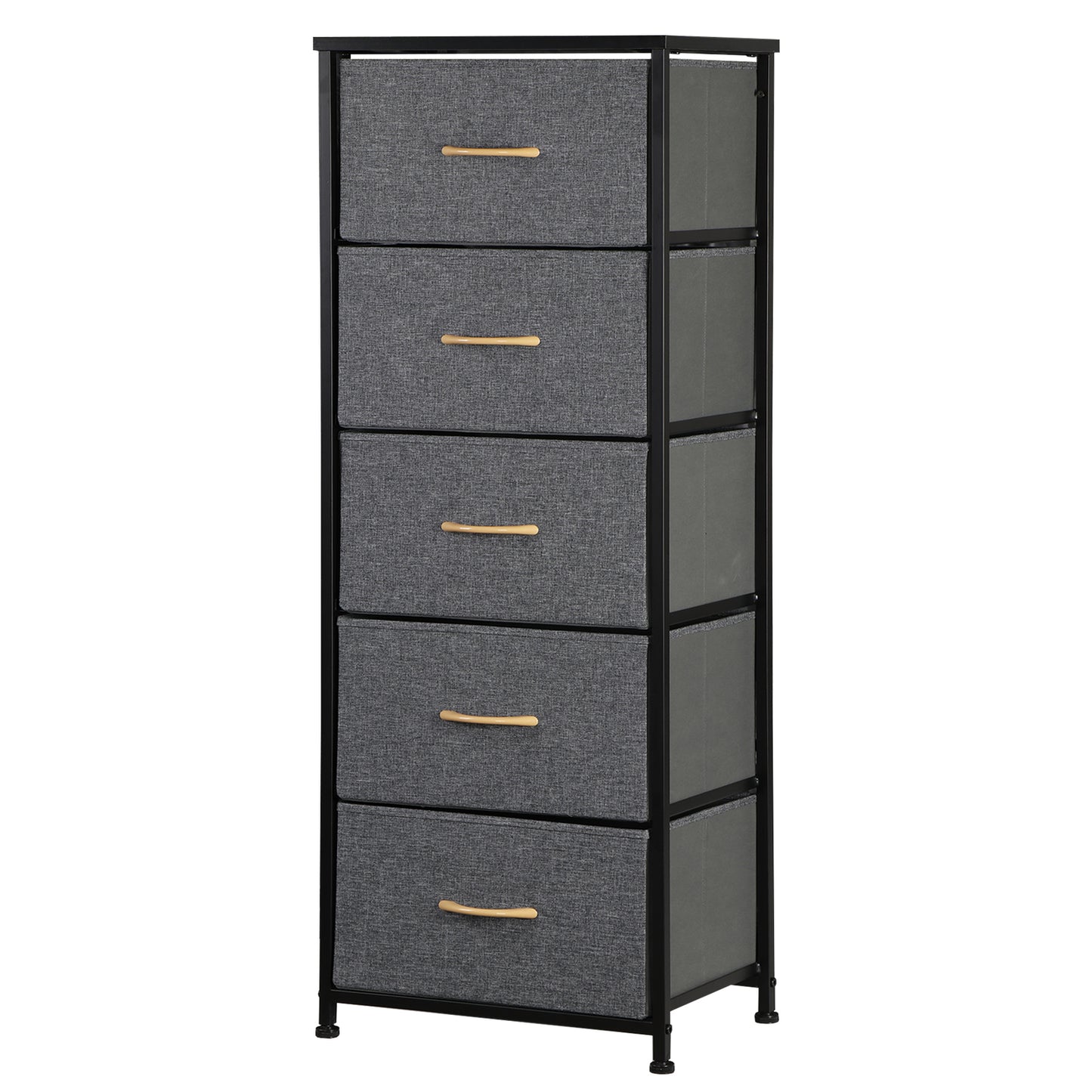 Elegant Tall 5-Drawer Dresser for Bedroom Storage and Organization