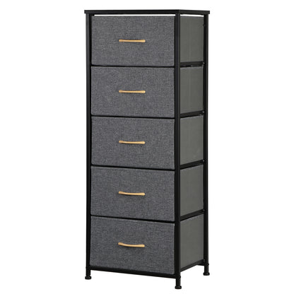 Elegant Tall 5-Drawer Dresser for Bedroom Storage and Organization