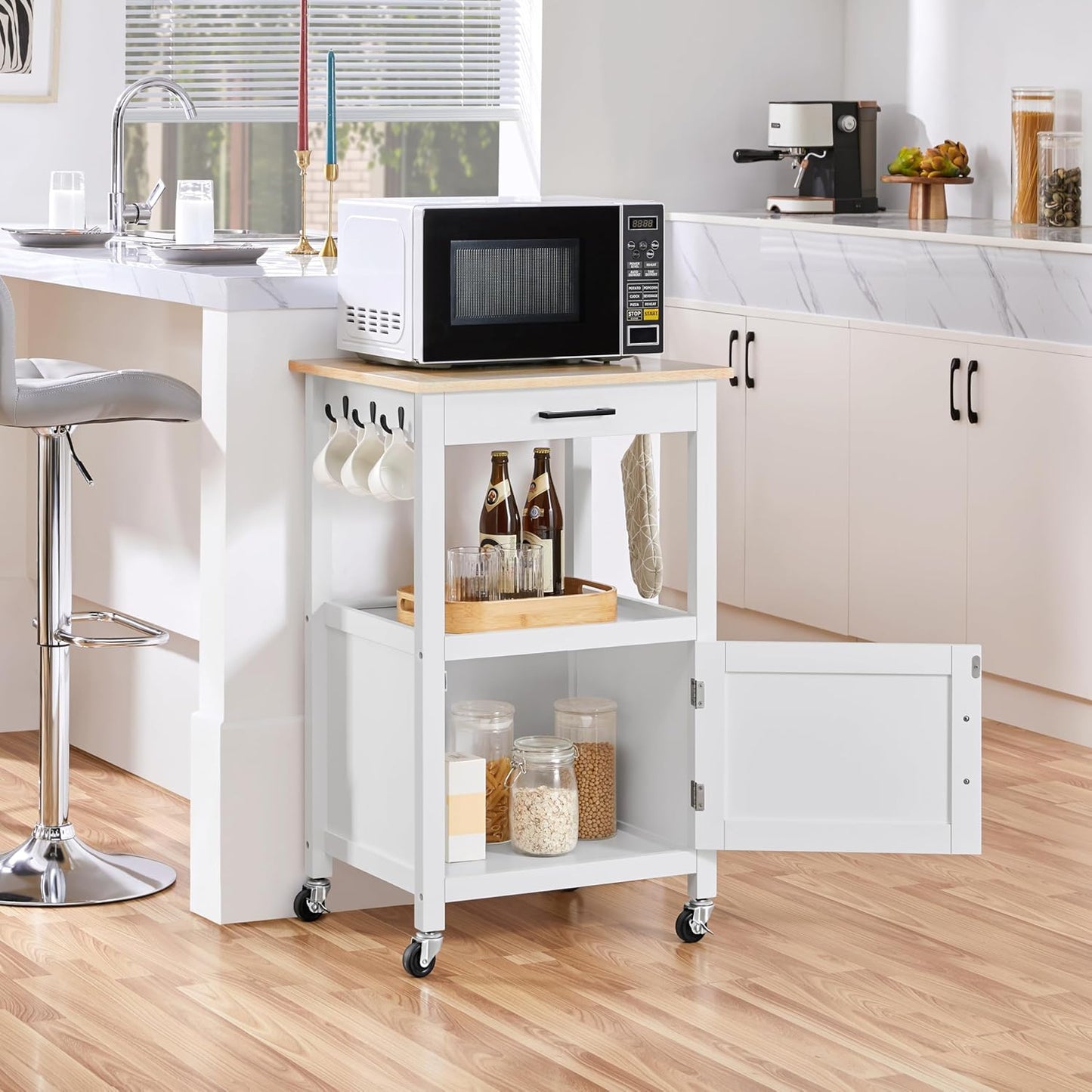   Compact Kitchen Island with Storage
