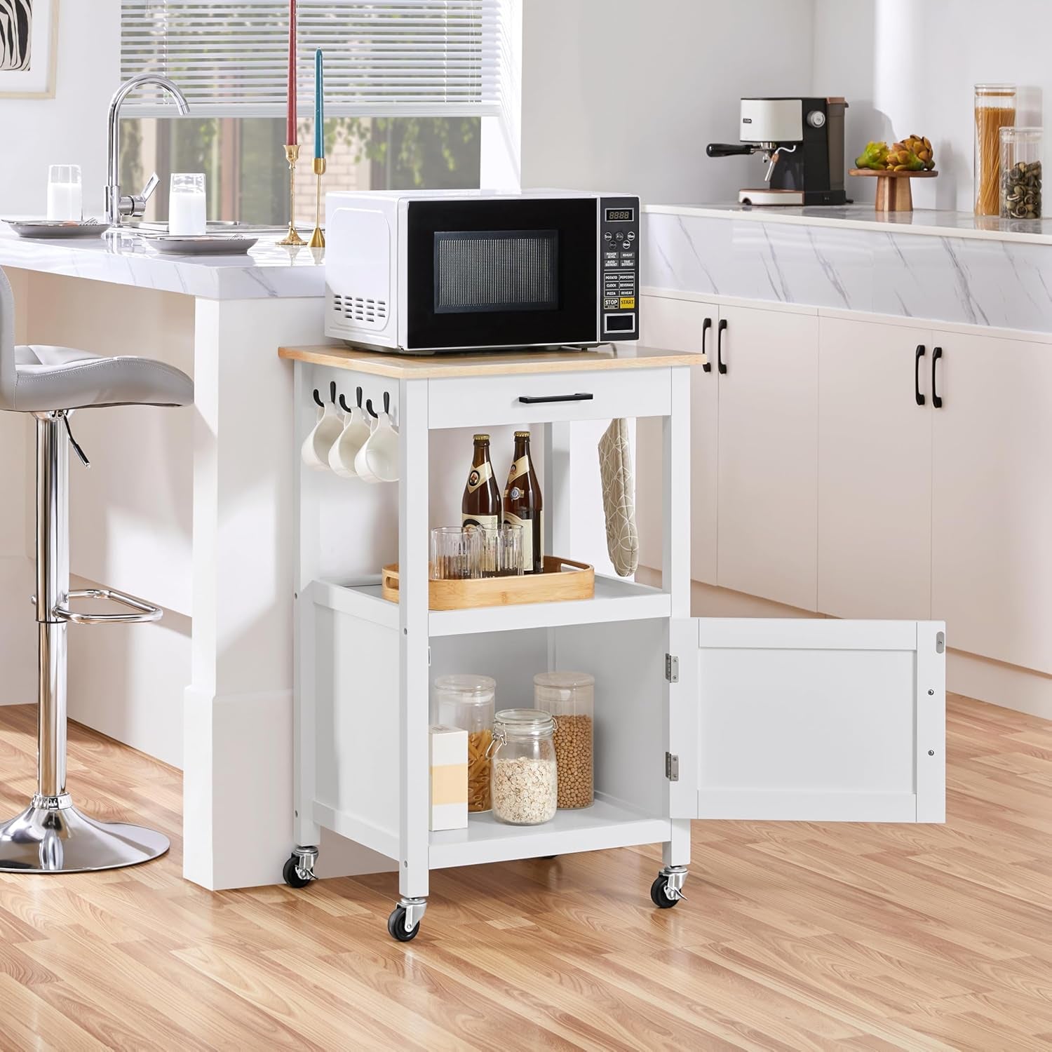   Compact Kitchen Island with Storage