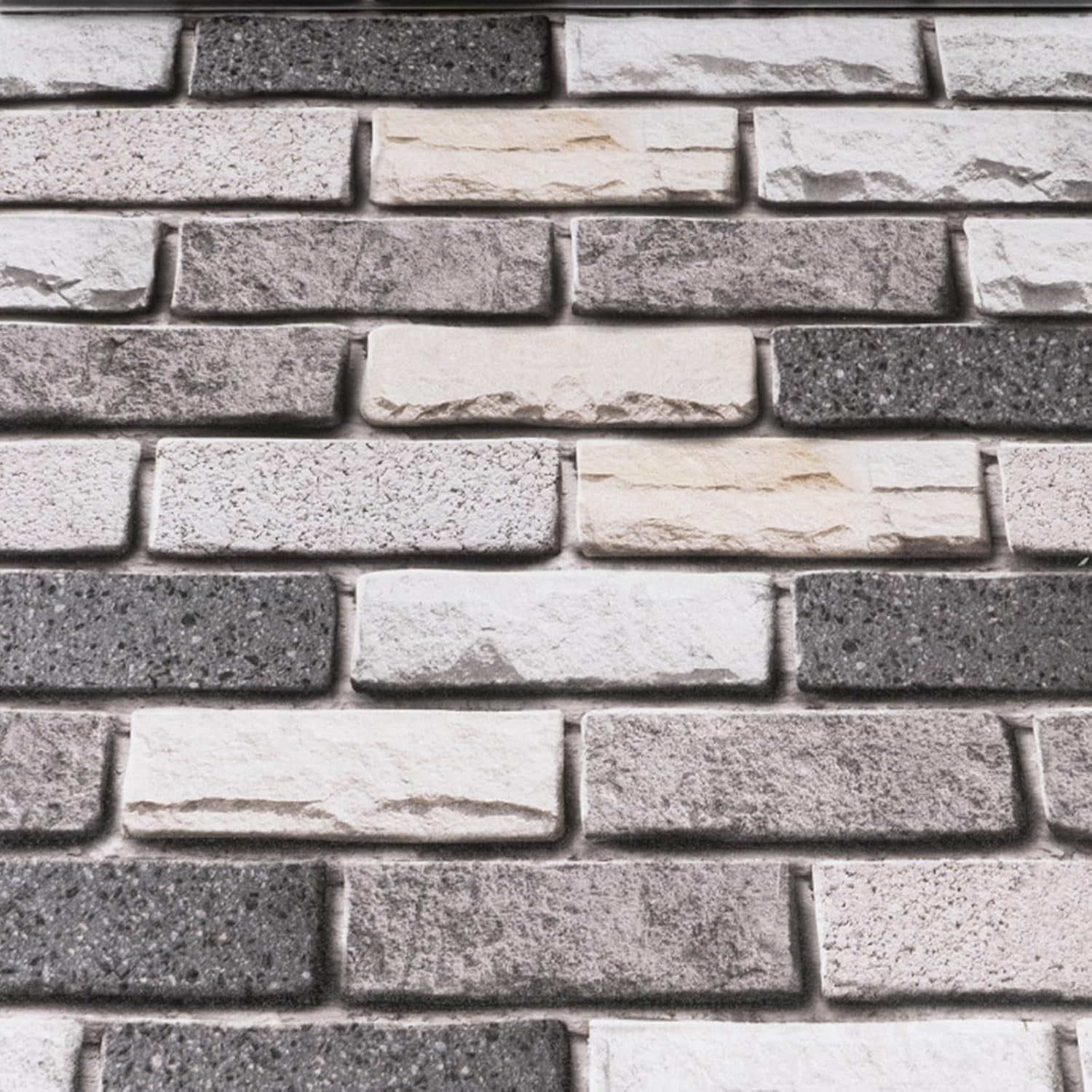 18"X120" Brick Wallpaper Peel and Stick Modern Stone Contact Paper Backsplash Self-Adhesive Wall Paper Kitchen Bedroom Accent Wall Brown Beige Removable Wallpaper