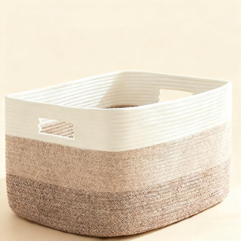 Stylish Large Cotton Rope Storage Basket 