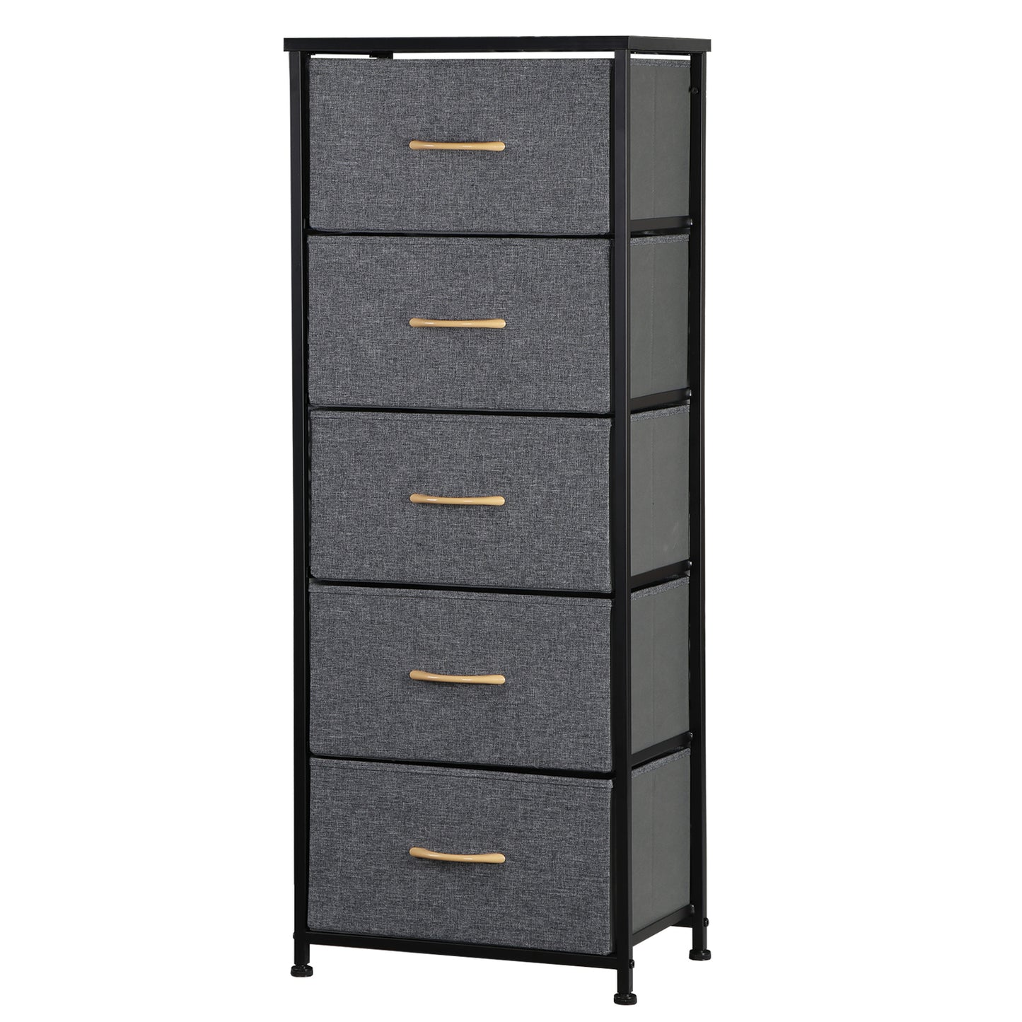 Elegant Tall 5-Drawer Dresser for Bedroom Storage and Organization