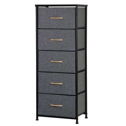 Elegant Tall 5-Drawer Dresser for Bedroom Storage and Organization