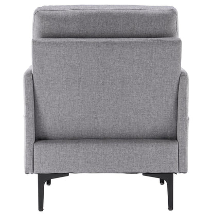 Cozy Linen Armchair with Handy Side Bag