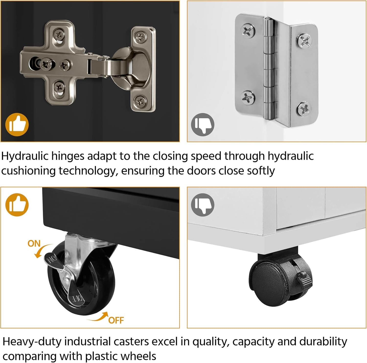 Kitchen Island Cart with Storage and Wheels