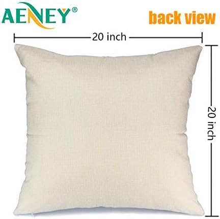 AENEY Set of 4 Buffalo Plaid Christmas Pillow Covers 20x20 - Festive Winter Holiday Throw Pillows with Deer and Red Truck Designs for Farmhouse Couch Decor