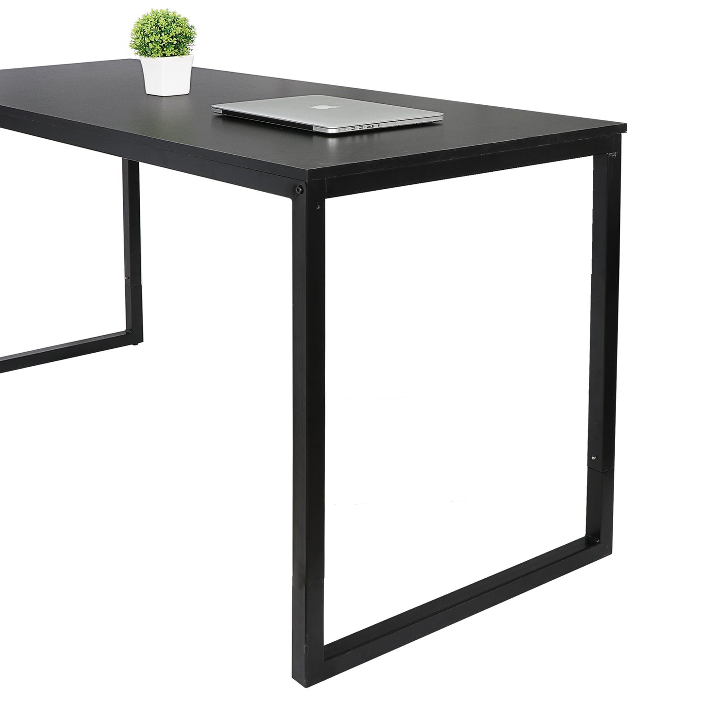 47" Computer Writing Desk Modern Study Office PC Laptop Desk Corner Table Black