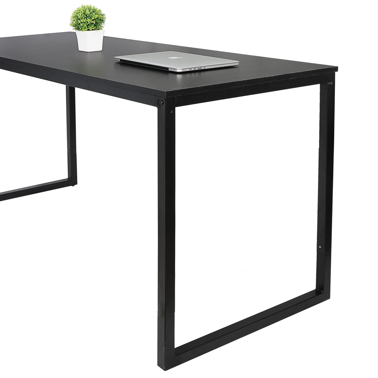 47" Computer Writing Desk Modern Study Office PC Laptop Desk Corner Table Black