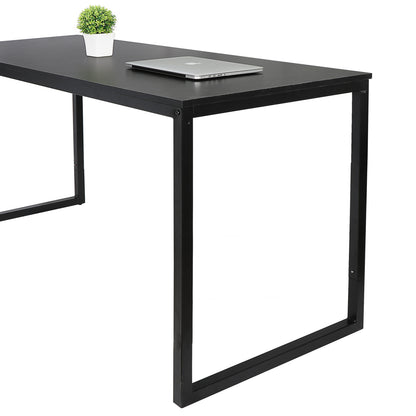 47" Computer Writing Desk Modern Study Office PC Laptop Desk Corner Table Black