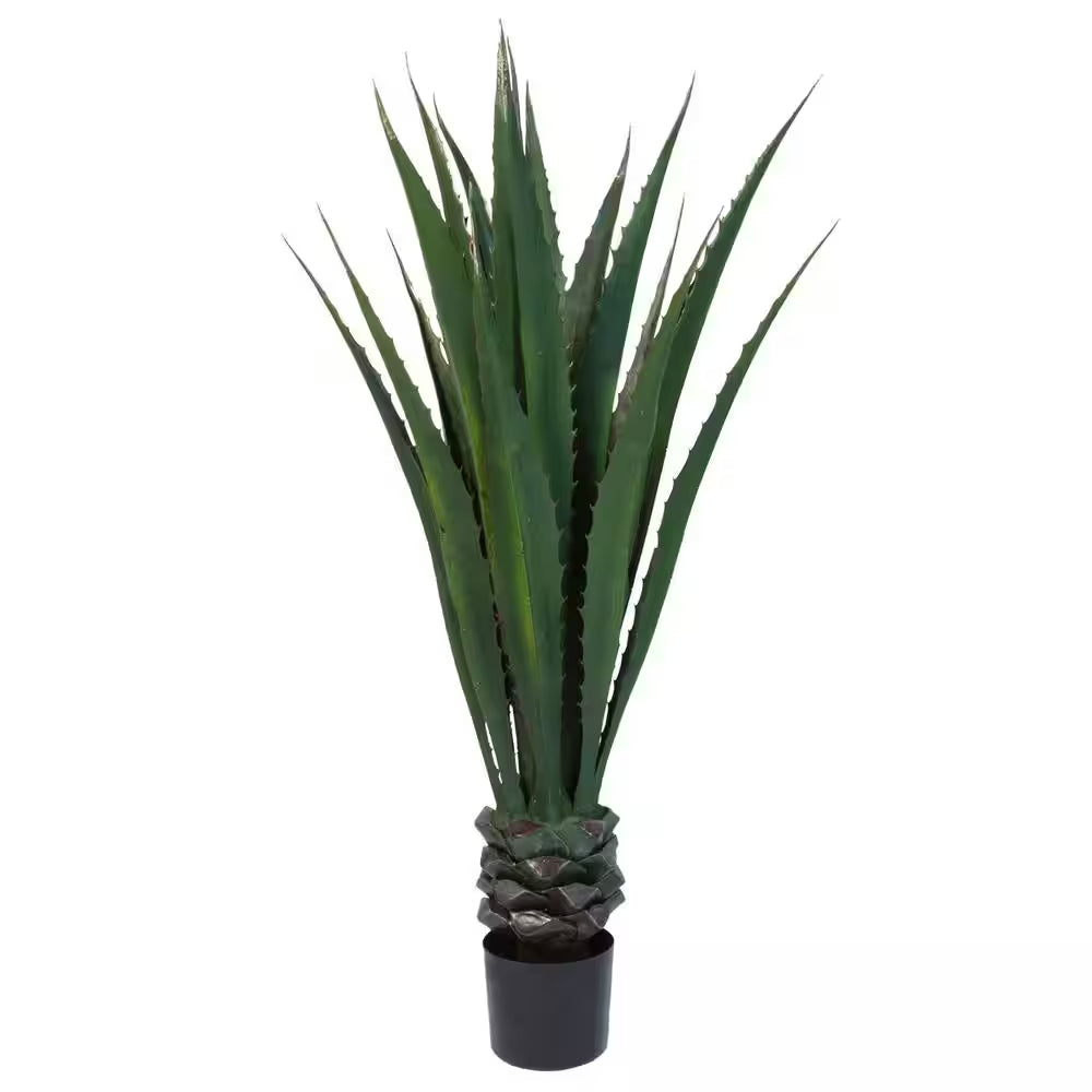 Giant 52" Faux Agave Floor Plant for Home or Office