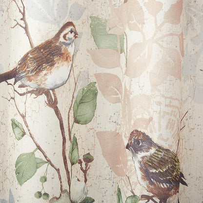 Nature-Inspired Shower Curtain – Love Nest Collection (72")