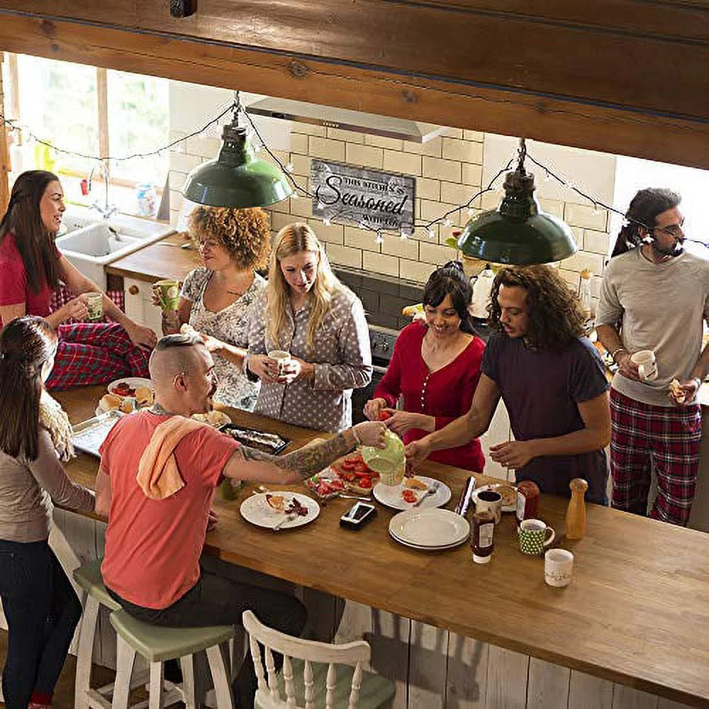 "Seasoned with Love" Kitchen Sign – Rustic Farmhouse Style