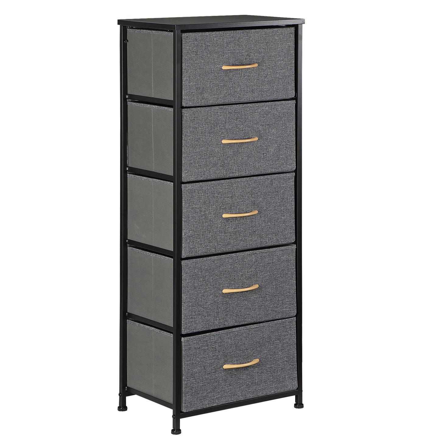 Elegant Tall 5-Drawer Dresser for Bedroom Storage and Organization