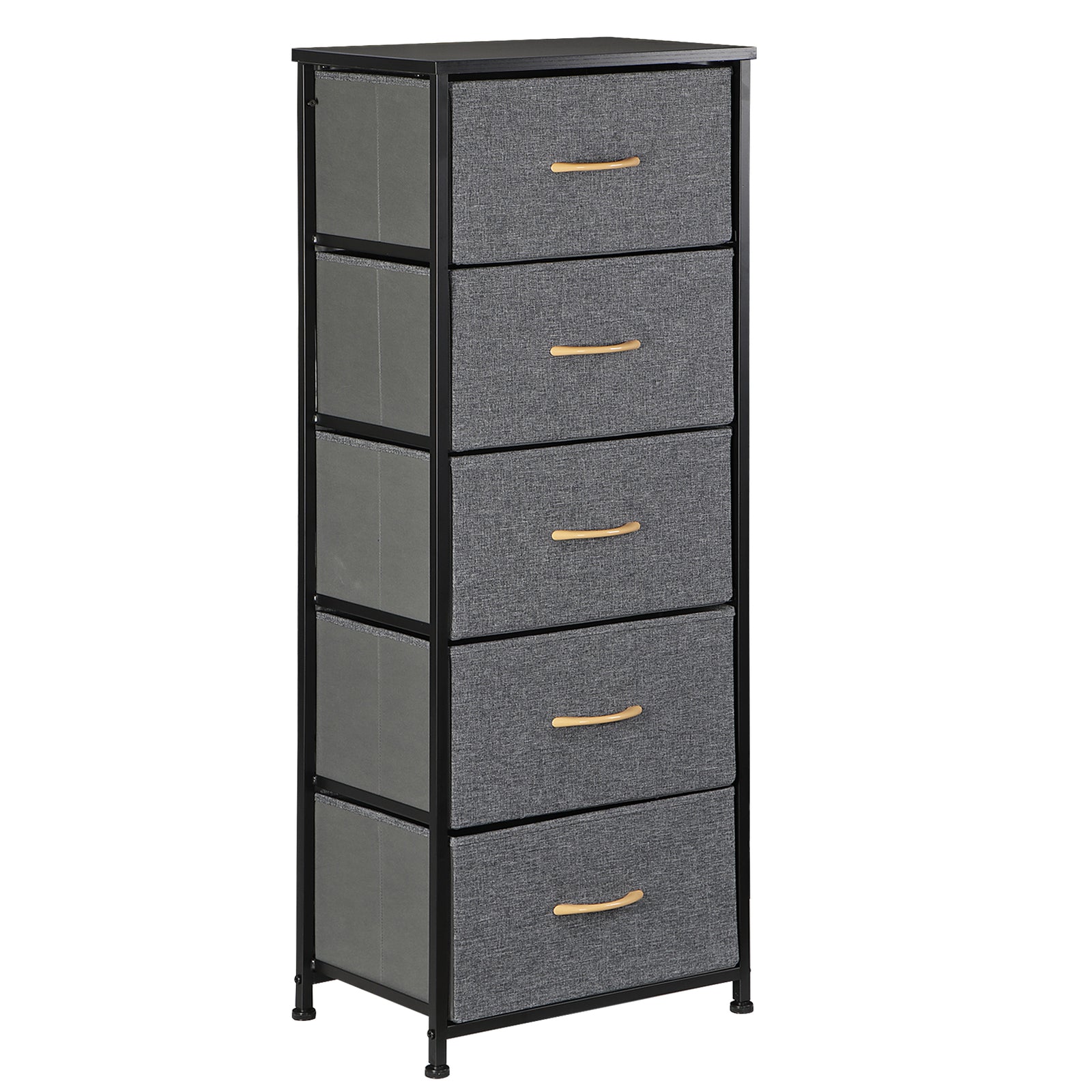 Elegant Tall 5-Drawer Dresser for Bedroom Storage and Organization