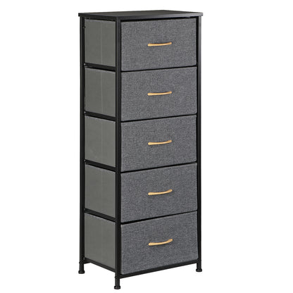 Elegant Tall 5-Drawer Dresser for Bedroom Storage and Organization