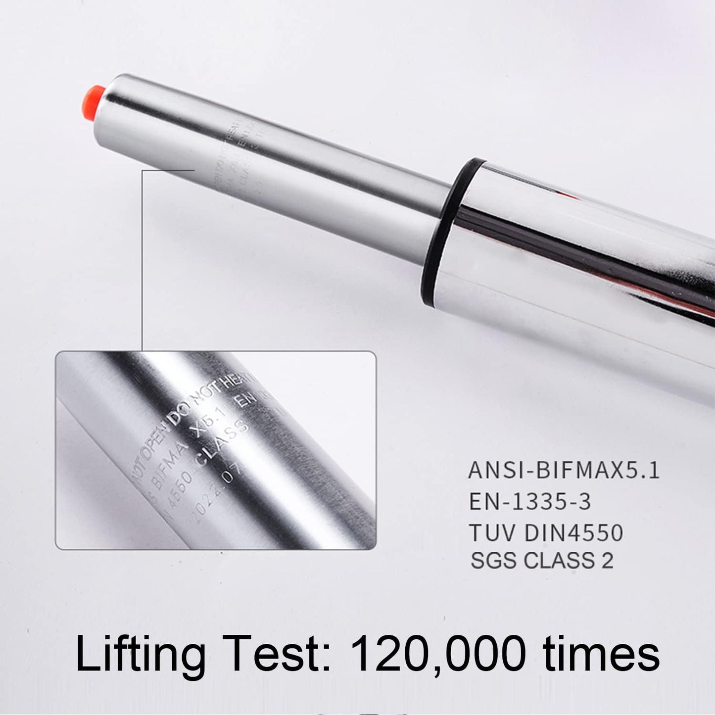 Set of 2 Adjustable Swivel Bar Stools for Kitchen Counter Height, Retro Grey Finish