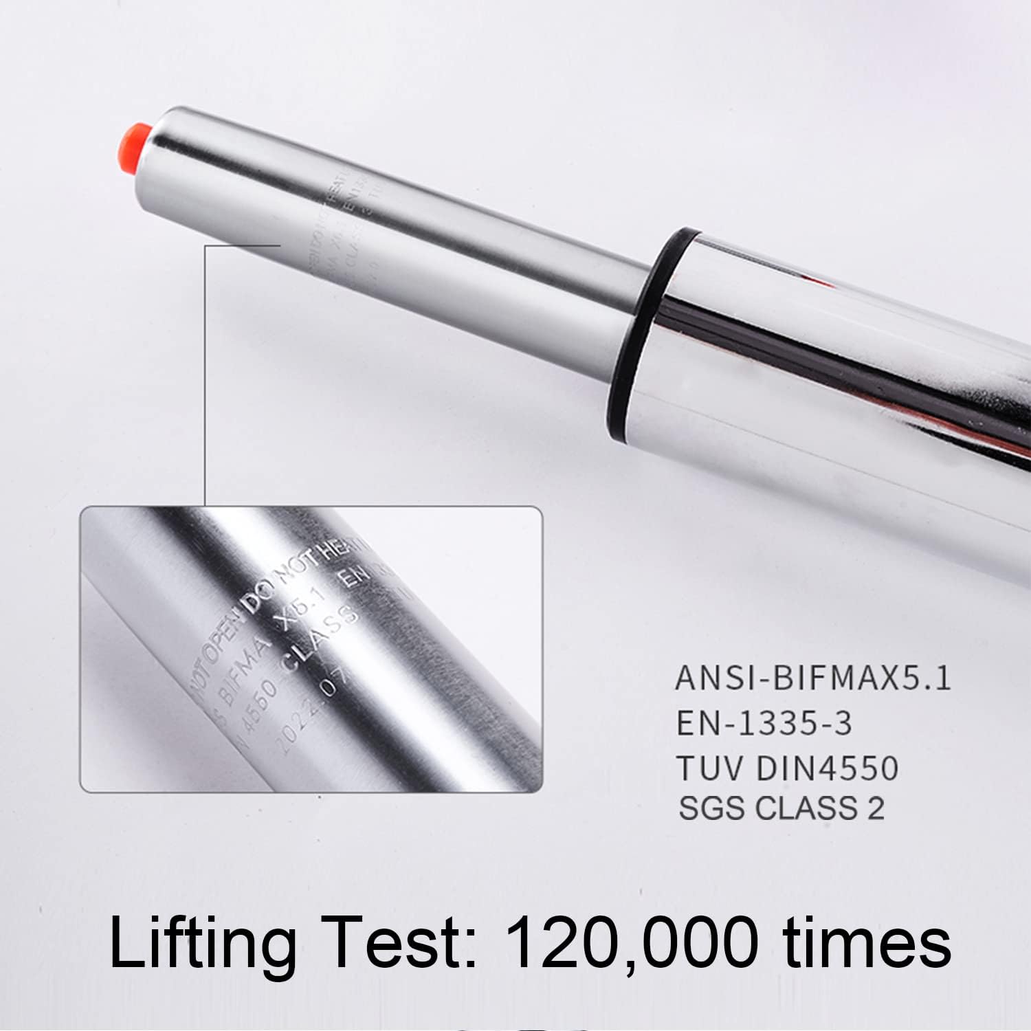 Set of 2 Adjustable Swivel Bar Stools for Kitchen Counter Height, Retro Grey Finish