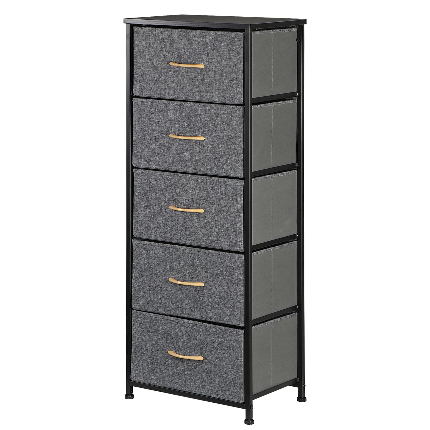 Elegant Tall 5-Drawer Dresser for Bedroom Storage and Organization