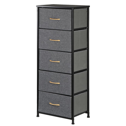Elegant Tall 5-Drawer Dresser for Bedroom Storage and Organization