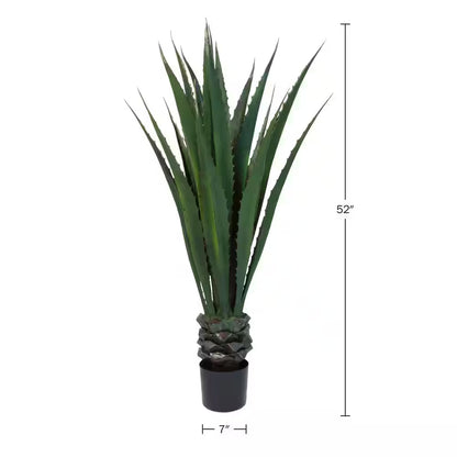 Giant 52" Faux Agave Floor Plant for Home or Office
