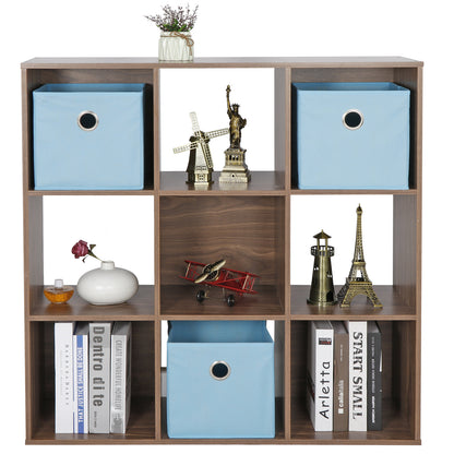 9-Cube Space-Saving Indoor Closet Organizer and Bookshelf System