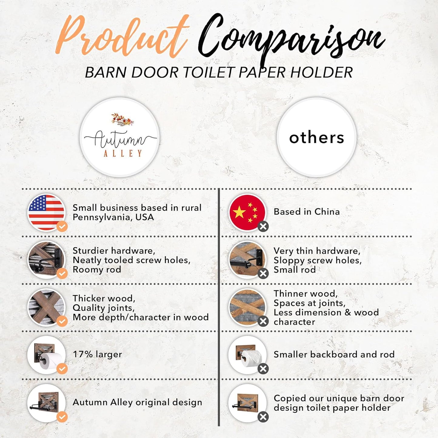 Rustic Farmhouse Toilet Paper Holder – Warm Wood & Black Metal Bathroom Accessory