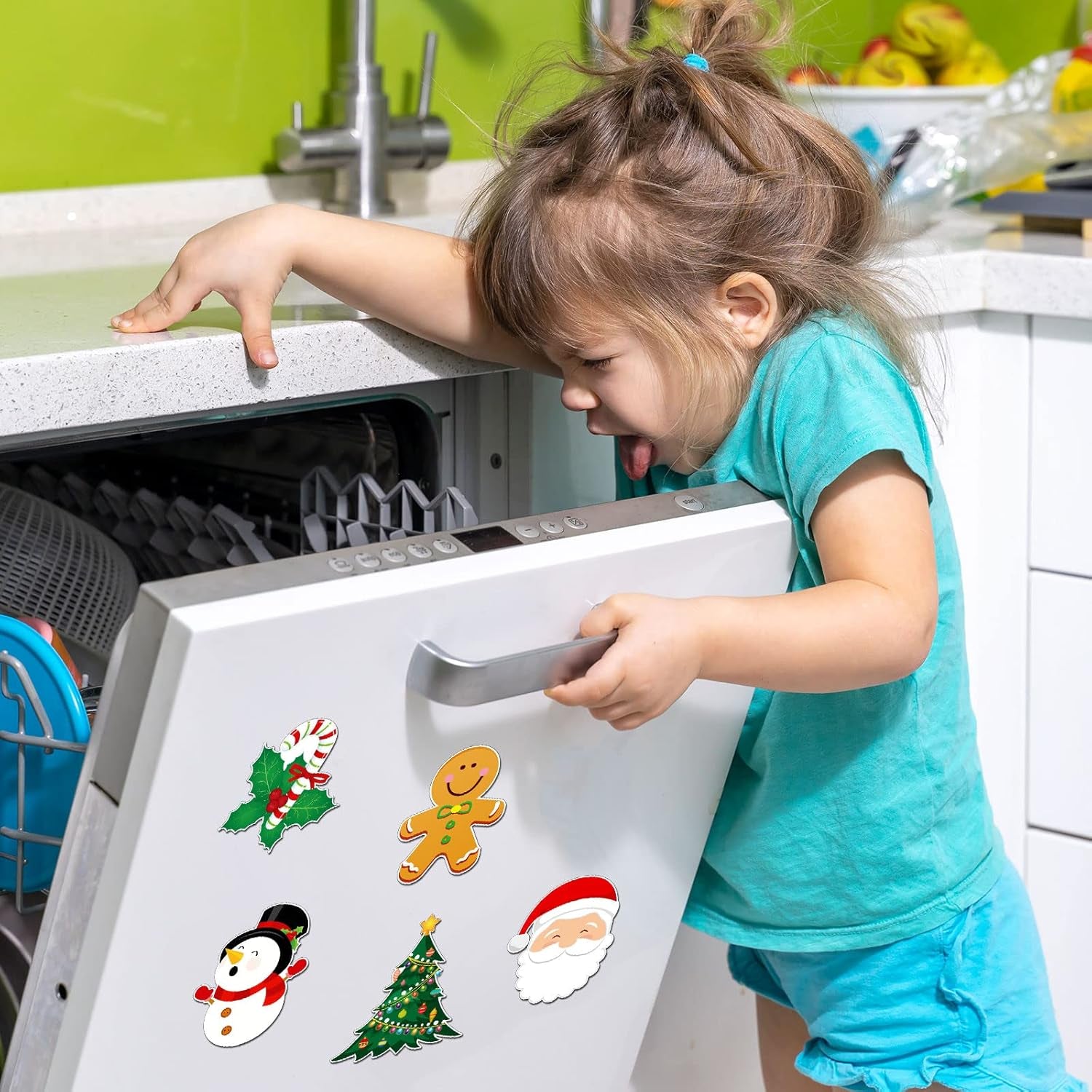 12-Piece Holiday Refrigerator Magnet Set  for Kitchen, Home, Office, and Locker Decor