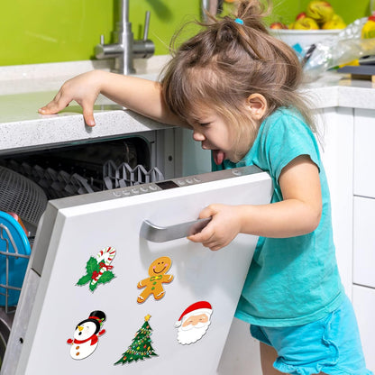 12-Piece Holiday Refrigerator Magnet Set  for Kitchen, Home, Office, and Locker Decor