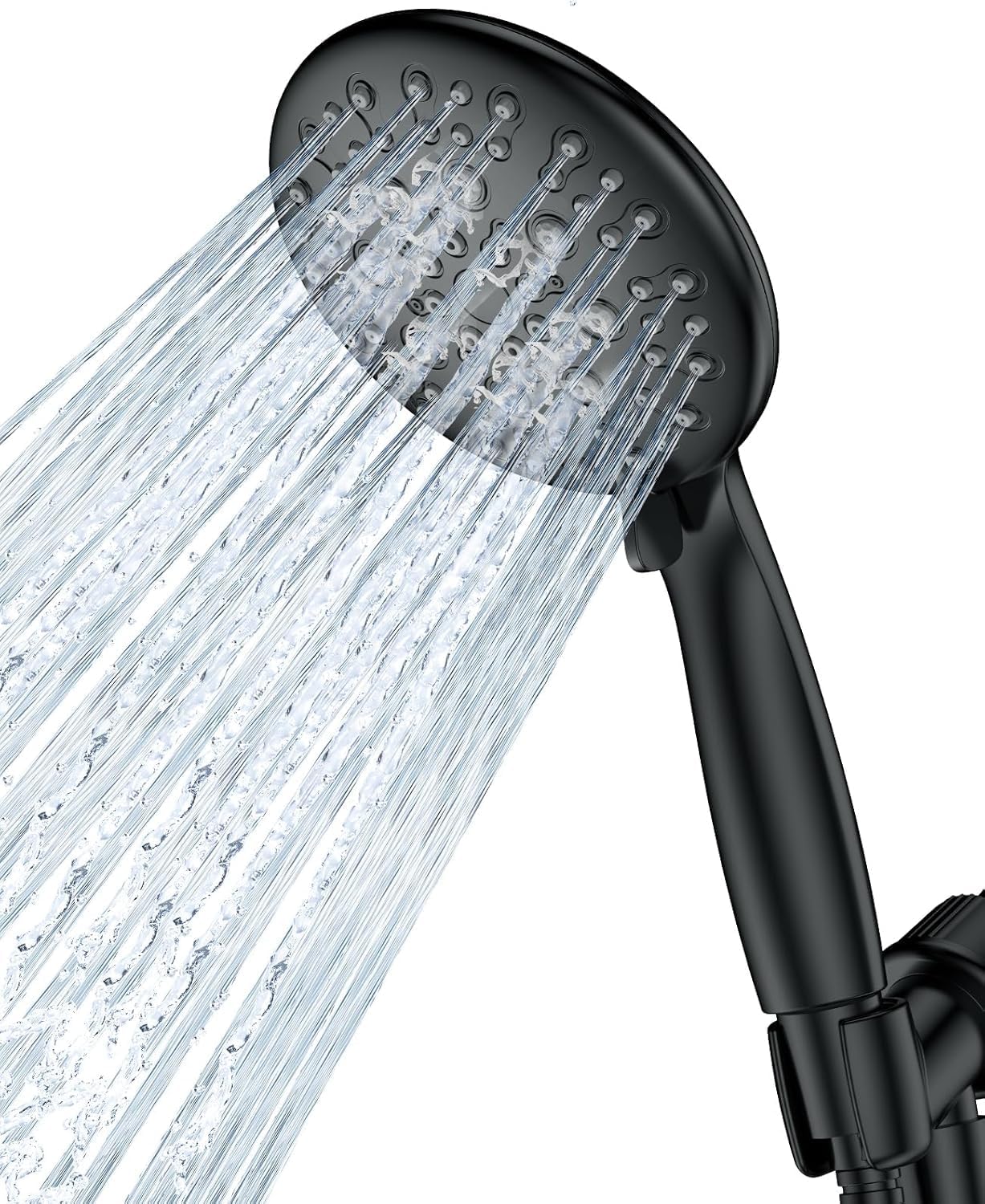 Spa-Style Handheld Shower with Multiple Spray Options & Durable Hose