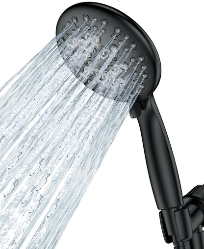 Spa-Style Handheld Shower with Multiple Spray Options & Durable Hose