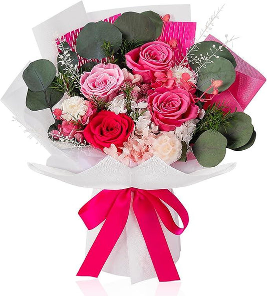 Surprise Her This Valentine's Day with Stunning Preserved Pink Flowers – Perfect for Mom's Birthday or Mother's Day! 🌸💖