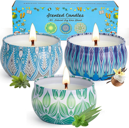 Aromatherapy Candle Gift Set – 4 Scented Candles for Relaxation & Home Comfor